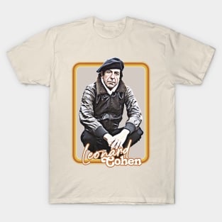 Leonard Cohen // Retro Original Fan Art Design T-Shirt